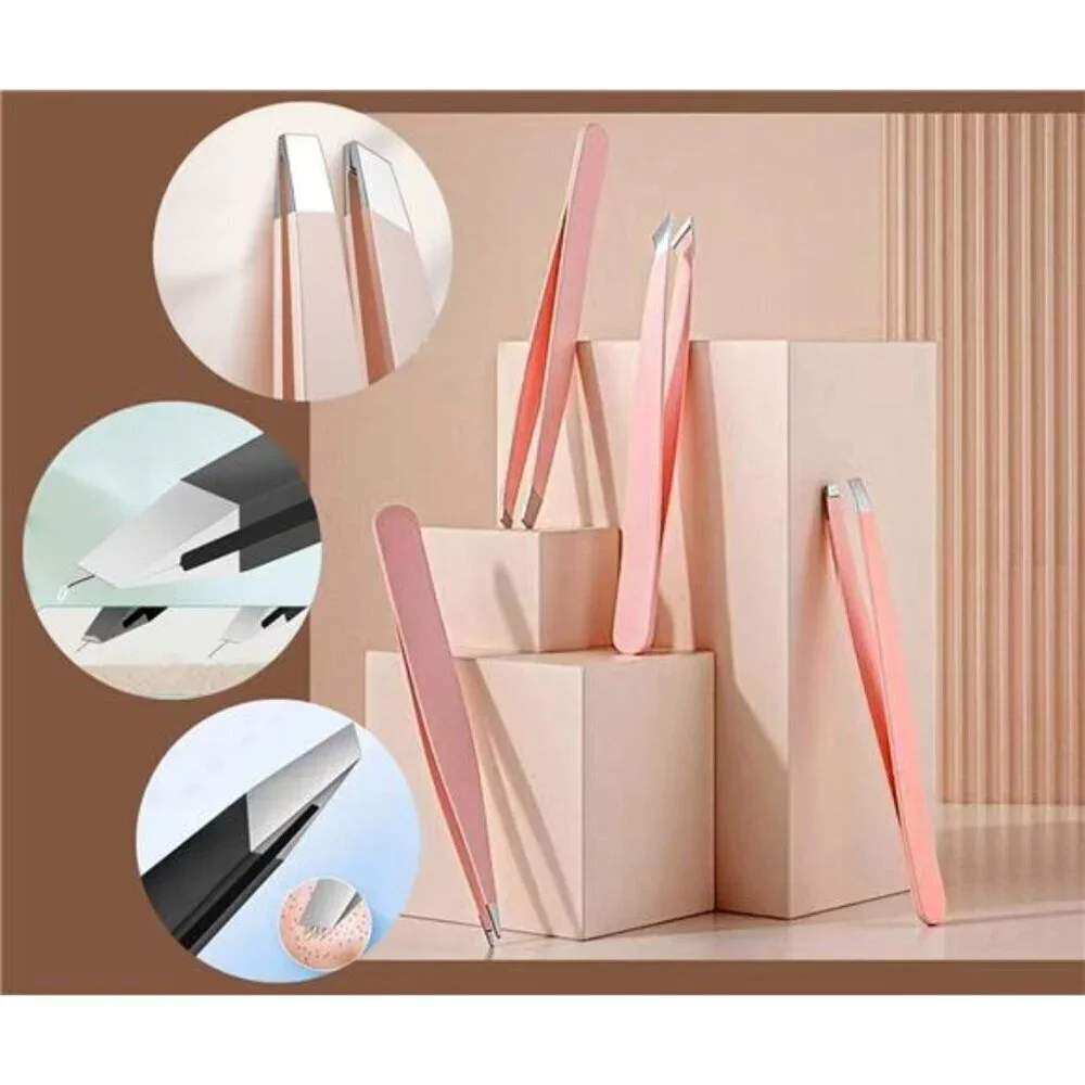 9-Piece Eyebrow Grooming Kit W/ Carrying Case - Razor, Scissors & Brush Tool Set